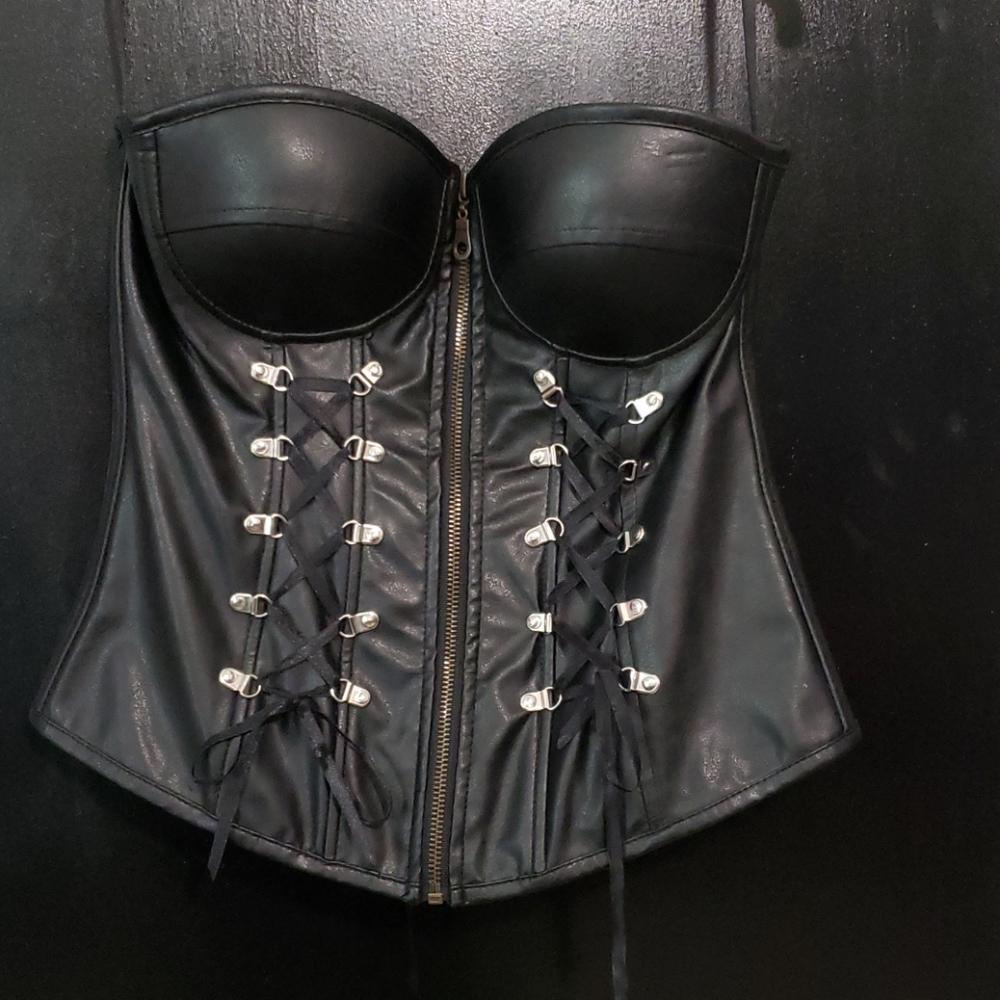 Sexy biker corset